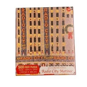 New in box 2012 radio city matinee collectible puzzle 500 pieces 13x19”